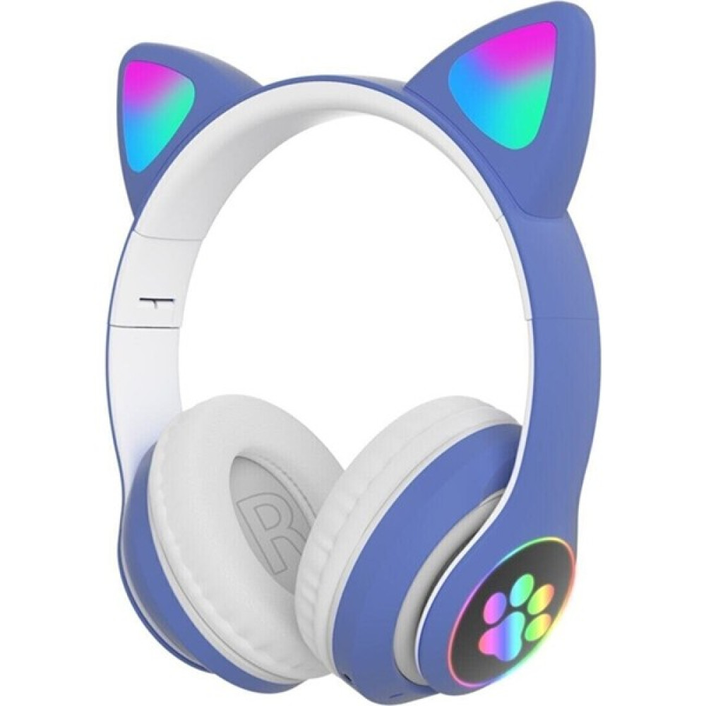 teknosepetim Kablosuz Kulaküstü Mikrofonlu Kafa Bantlı Çocuklar Için Cat Kulaklık Kedi Rgb Işıklı Kedı Kulaklık - Mavi Kulak Üstü Kulaklık Fiyatı