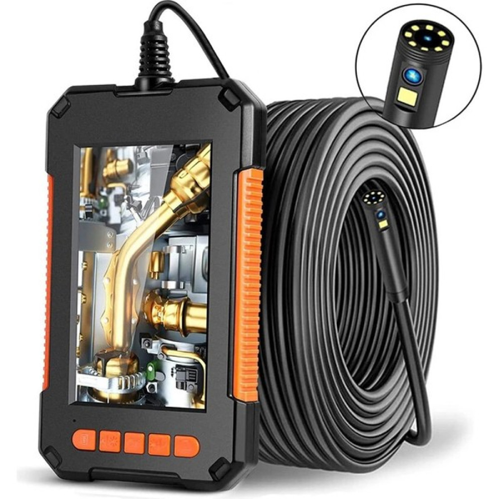 Teknospy Endüstriyel Endoskop Kamera Çift Lens Boru Araba Borescope IP68 Su Geçirmez 8 LED Yılan Kamera Elektrikli Kesme Makinesi Fiyatı