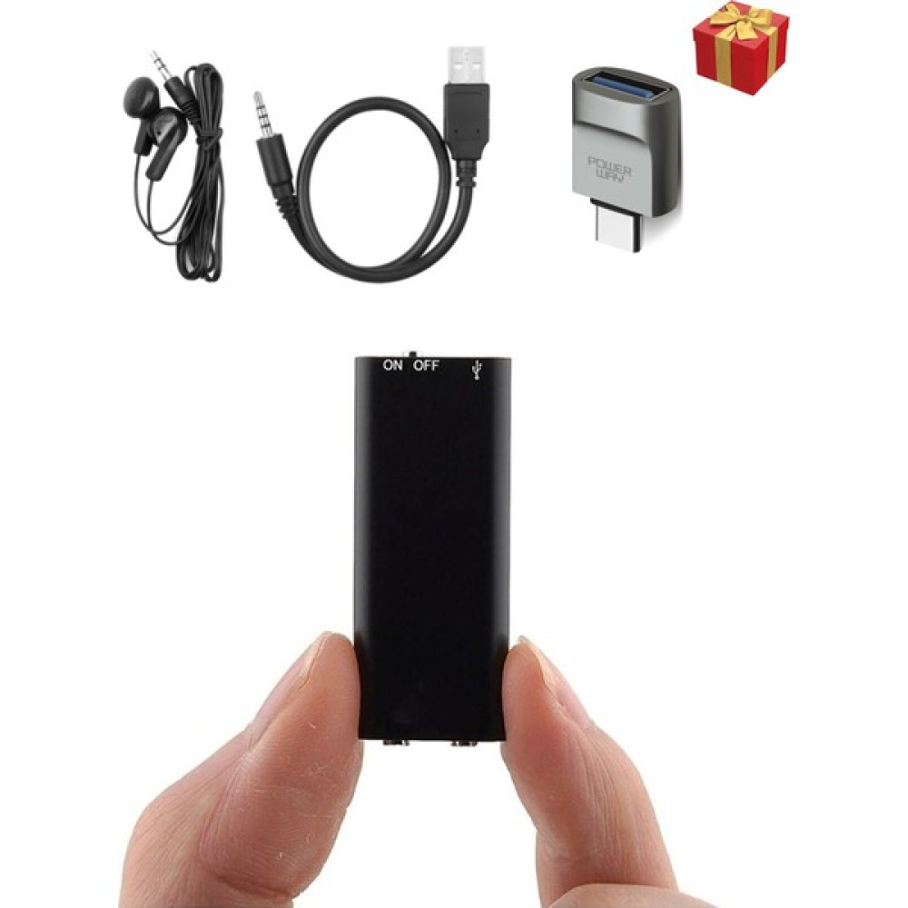 Teknospy Gizli Mini Profesyonel Ses Dinleme Kayıt Cihazı 16 GB Ortam Sese Duyarlı Mod ( Kamera Yoktur ) Ses Kayıt Cihazları Fiyatı