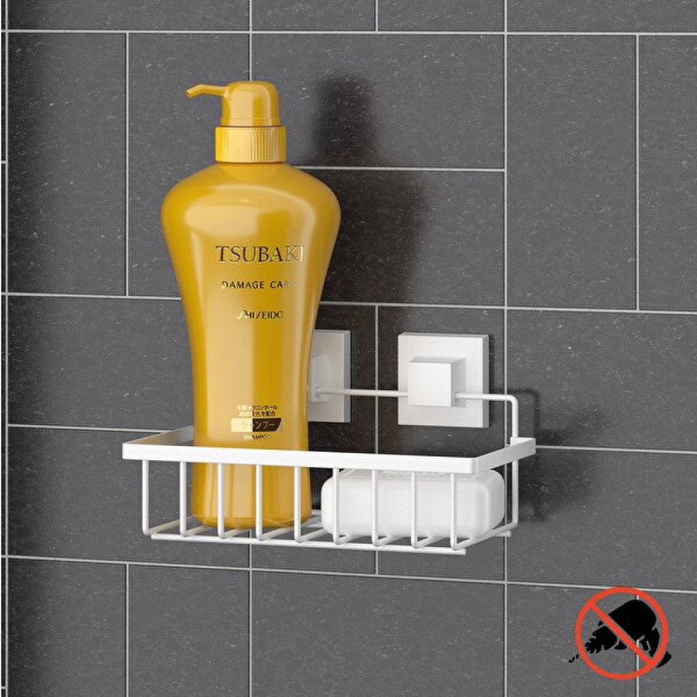 Teknotel Delme Vida Matkap Yok Yapıskanlı Tek Katlı Banyo Rafı Beyaz EF241 Banyo Rafı Fiyatı