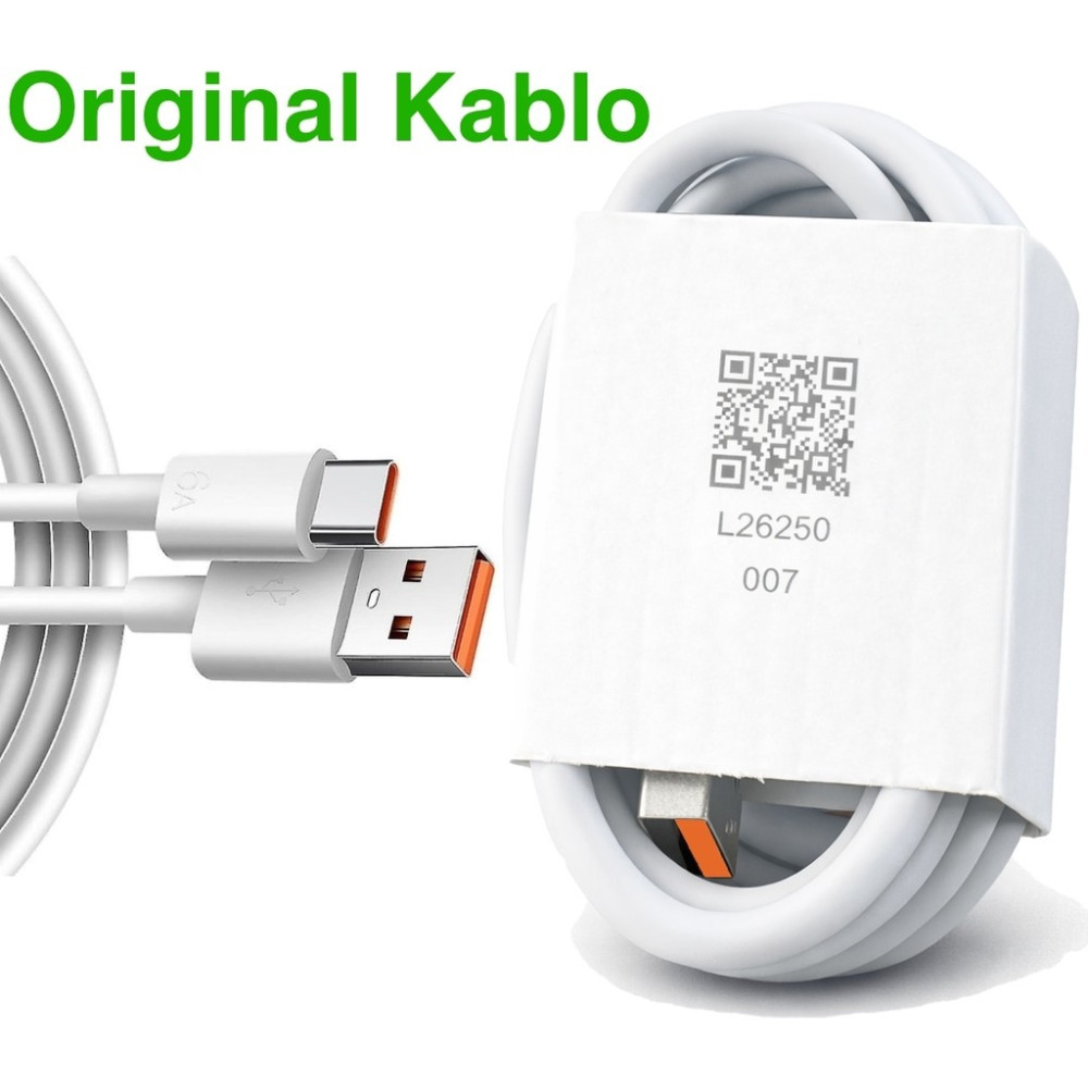 Teknotok 120W Hızlı Şarj-Turbo Şarj Destekli 6 Amper Type-C Kablo (Başlık Yok) - 120w uyumlu kablo - Beyaz Cep Telefonu Şarj Cihazı Fiyatı