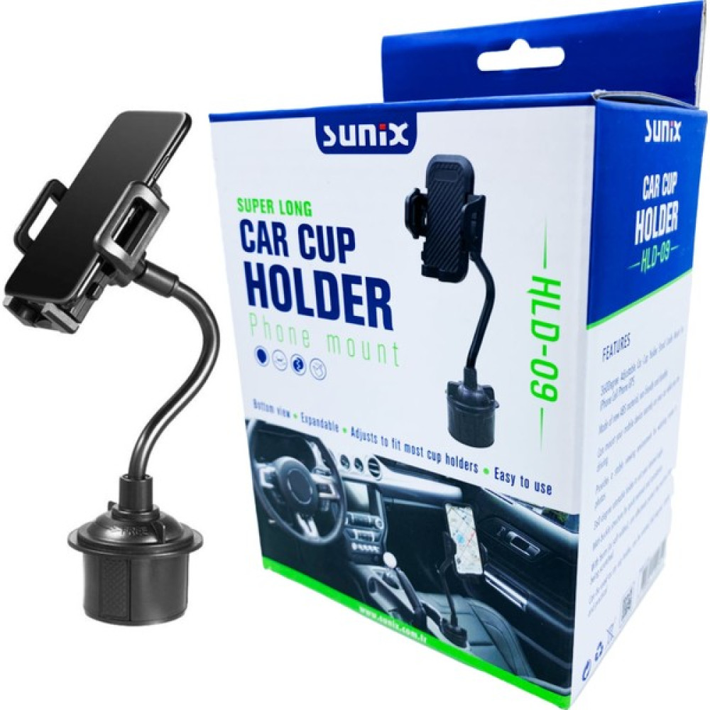 Teknotok Flexgrip Cup Araç Içi Bardaklık Telefon Tutucu Sunix Hld-09 - Siyah Cep Telefonu Tutucu Fiyatı
