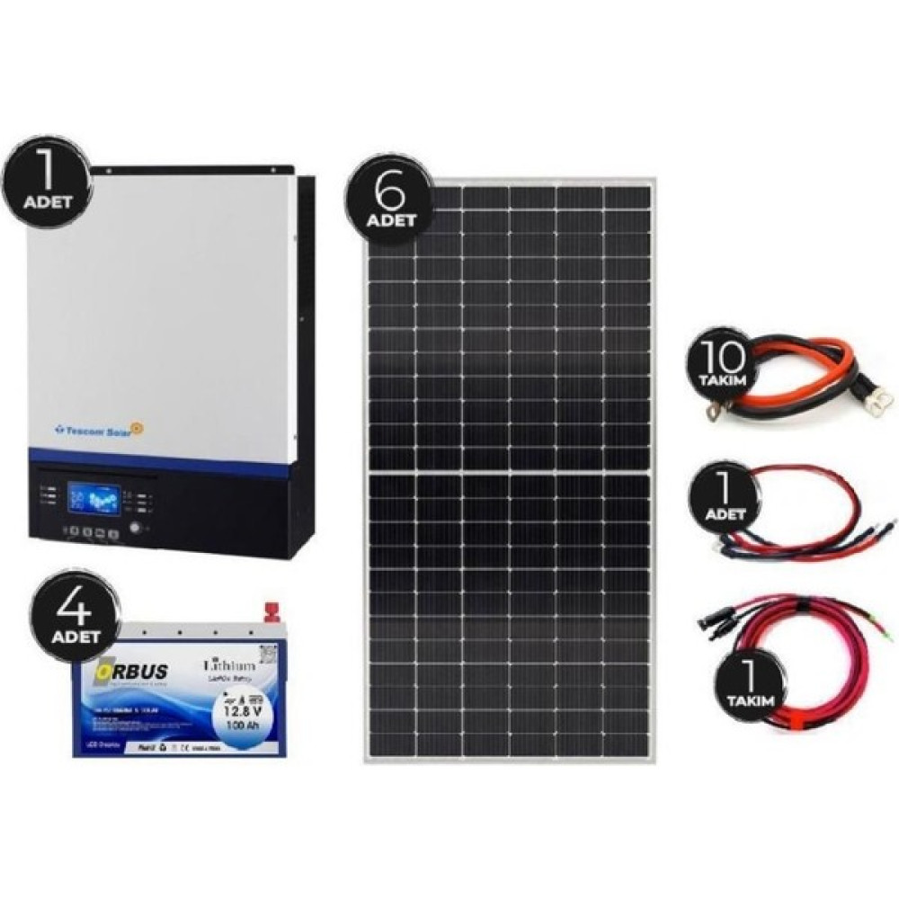 Teknovasyon Arge Güneş Enerjisi Solar Paketi 3 kva Inverter 455 Watt Güneş Paneli 100 Amper Lityum Akü - Renkli Dış Mekan & Bahçe Oyuncakları Fiyatı
