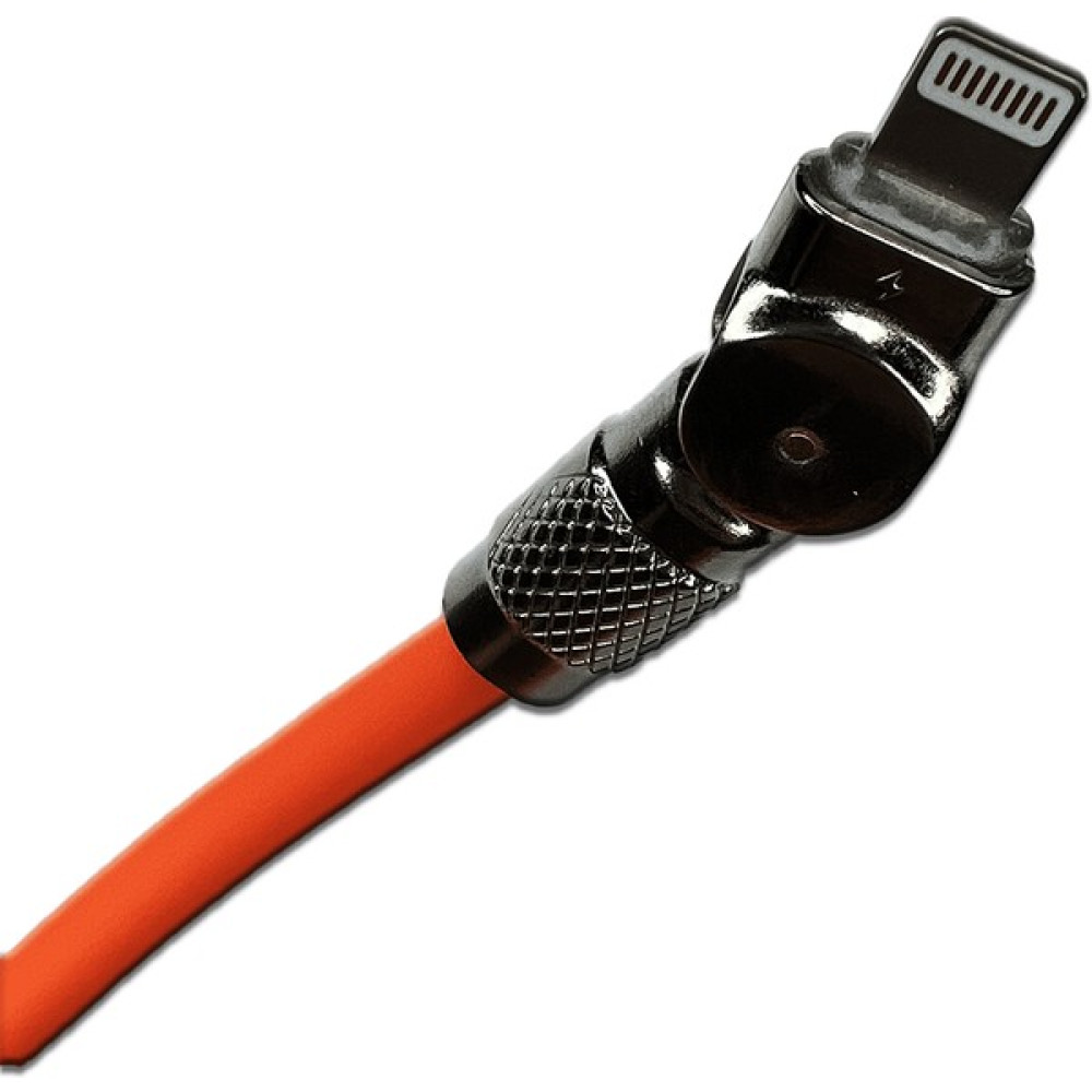 Teknoway iPhone Için 180 Derece Teknoway Şarj Kablosu USB Giriş Lightning Çıkış - Turuncu Diğer Fiyatı