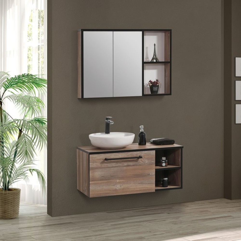 Tekoplus Allegro Banyo Dolabı Takım 90 cm Patik Banyo Dolabı / Mobilyası Fiyatı