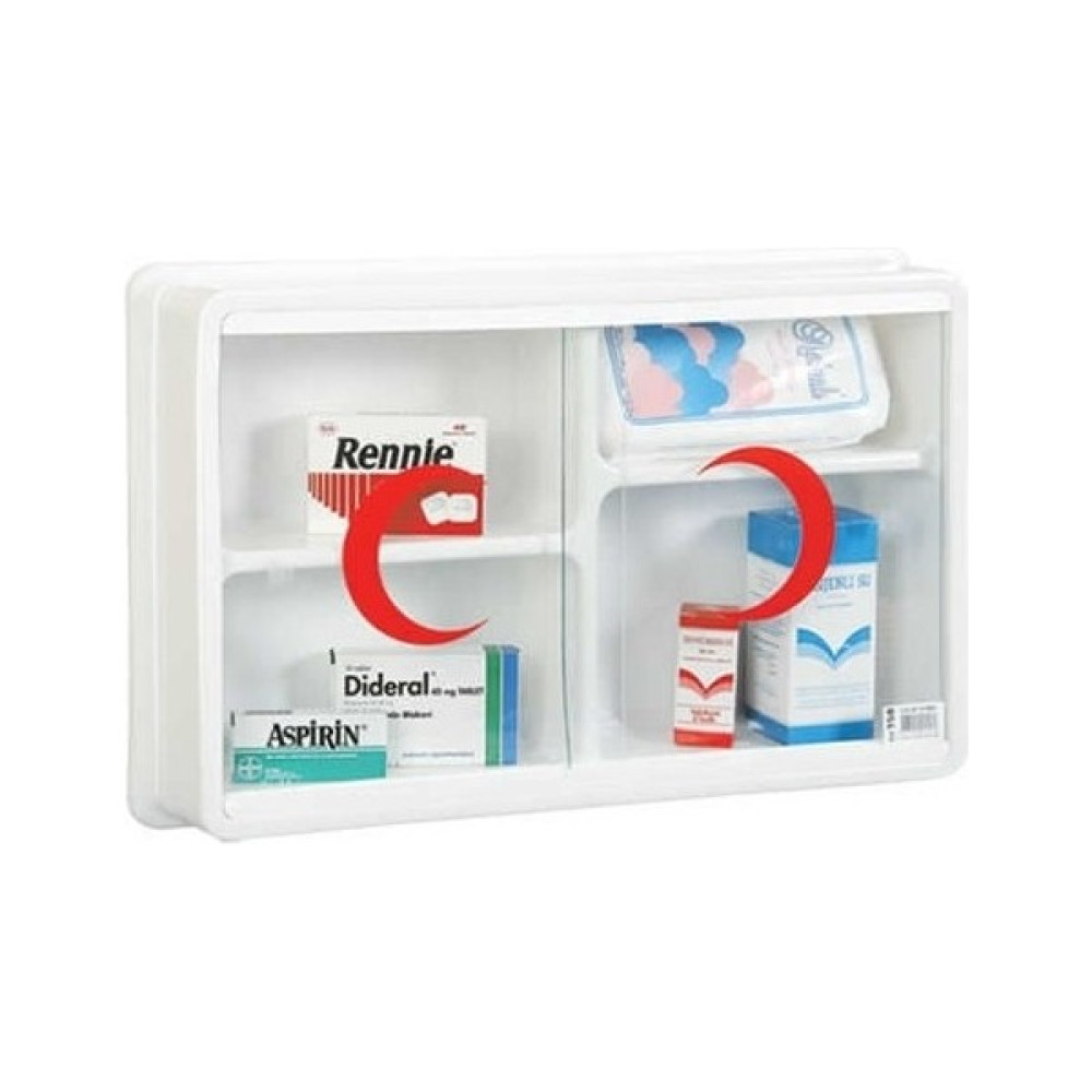 Tekreyonda Ecza Dolabı Içi Dolu Ilk Yardım Içerikli  47X30X10 cm 158 Banyo Dolabı / Mobilyası Fiyatı