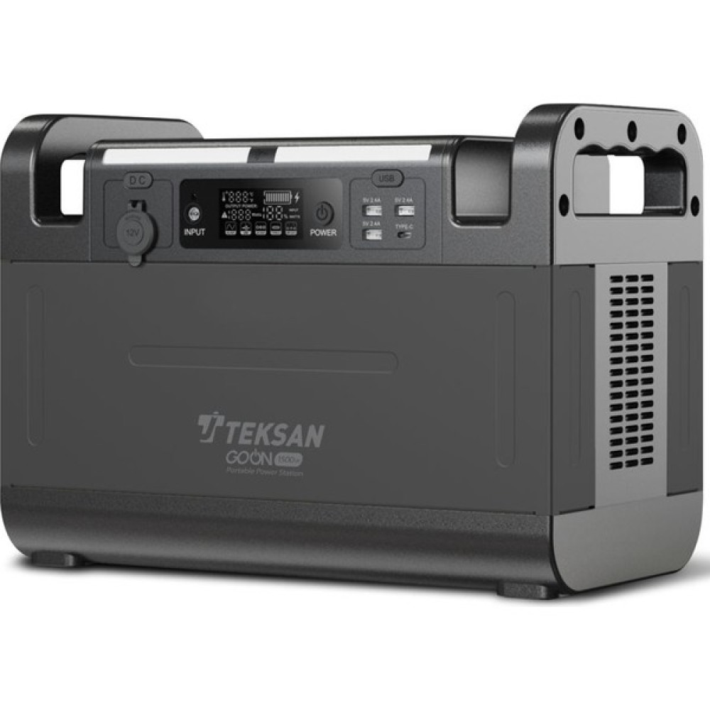 Teksan GO ON 1500W Taşınabilir Güç İstasyonu, Güneş Paneliyle Şarj Desteği, Hafif, LiFePO4, LED Nalburiye & Hırdavat Fiyatı