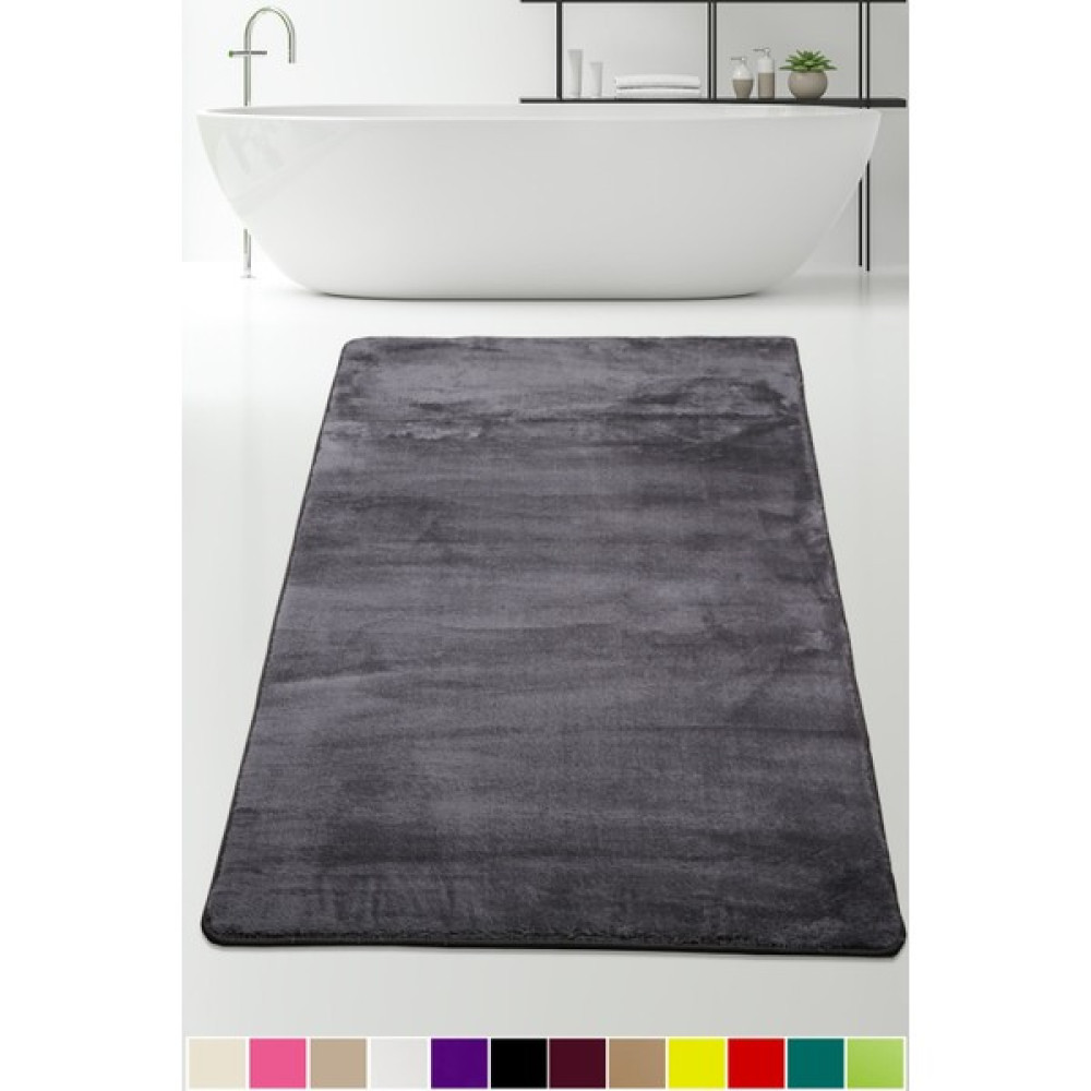 Teksev Elite Antrasit 120X180 cm Büyük Ebat Pufidik Banyo Halısı Köşeli Peluş Kaymaz Banyo Paspası Klozet Takımı Fiyatı