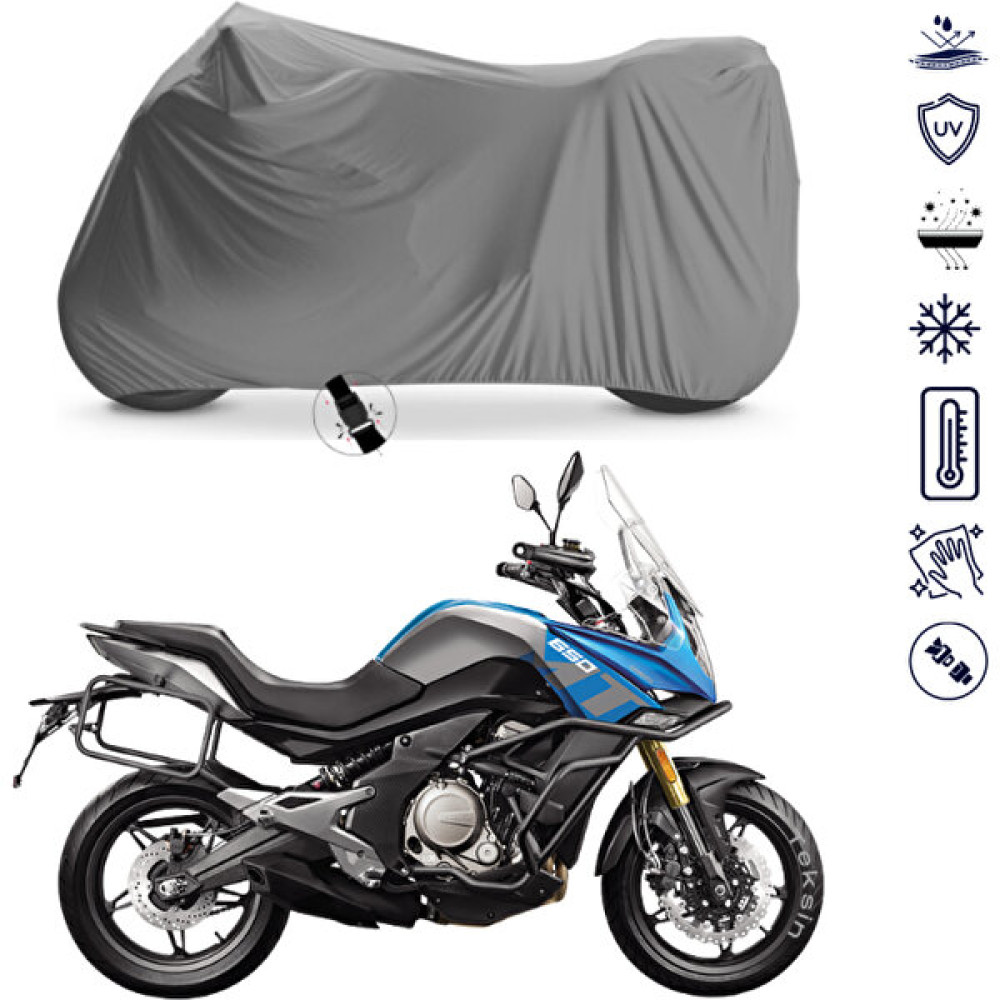 Teksin Cf Moto 650MT Çantalı Motosiklet Brandası 4 Mevsim Su Geçirmez Motor Brandası Motorsiklet Brandaları Fiyatı