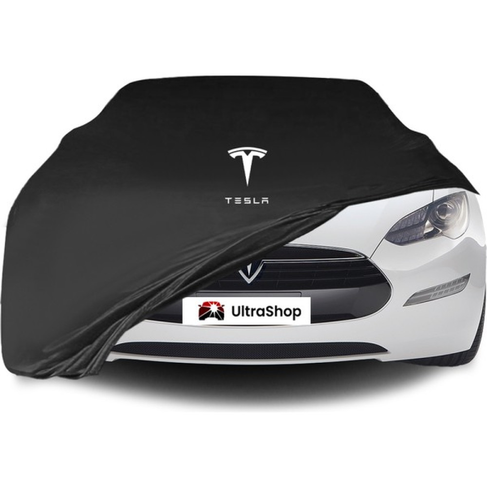 Teksin Tesla Model S (2016-2021) Araba Brandası Logolu Kumaş Siyah Penye Oto Branda Oto Boyaları Fiyatı