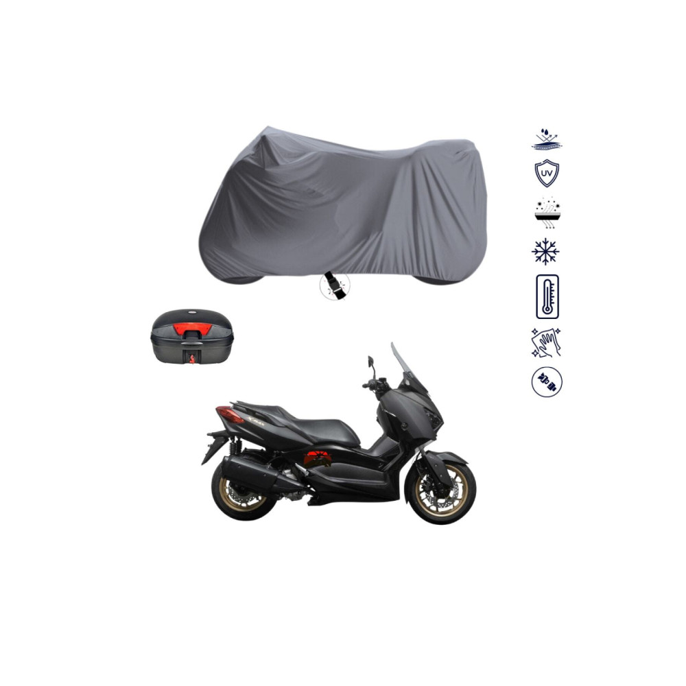 Teksin Yamaha X-max 250 Çantalı Motosiklet Branda Su Geçirmez Topcase Uyumlu Motor Branda Motorsiklet Brandaları Fiyatı