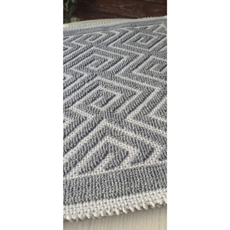 Tekslci Organik Naturel Pamuklu Kilim %100 Pamuklu. - 160 x 250 cm - Gri Kilim Fiyatı