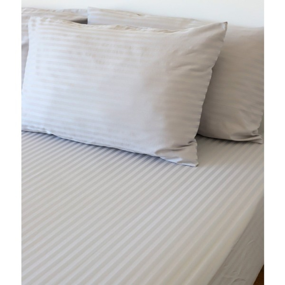 Tekstil Home Lüx Otel Serisi Çift Kişilik Pamuk Saten Nevresim Takımı Çarşaf Lastikli Fitted 160 x 200 cm - Gri Nevresim Takımı Fiyatı