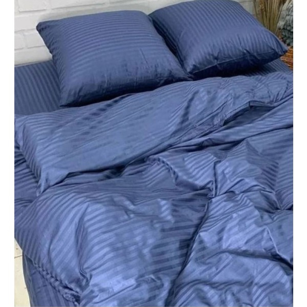 Tekstil Home Lüx Otel Serisi Çift Kişilik Pamuk Saten Nevresim Takımı Çarşaf Lastikli Fitted 160 x 200 cm - Lacivert Nevresim Takımı Fiyatı