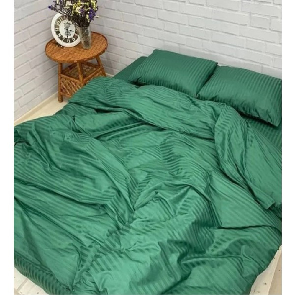 Tekstil Home Lüx Otel Serisi Çift Kişilik Pamuk Saten Nevresim Takımı Çarşaf Lastikli Fitted 160 x 200 cm - Yeşil Nevresim Takımı Fiyatı