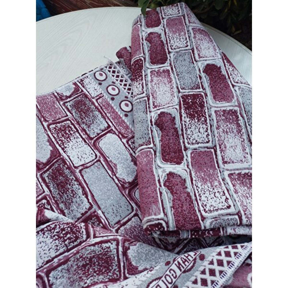 Tekstilci 6 M2 Halı Örtüsü Savan Antep Işi Bordo renk - 200 x 300 cm - Bordo - Gri Salon & Oturma Odası Tekstili Fiyatı