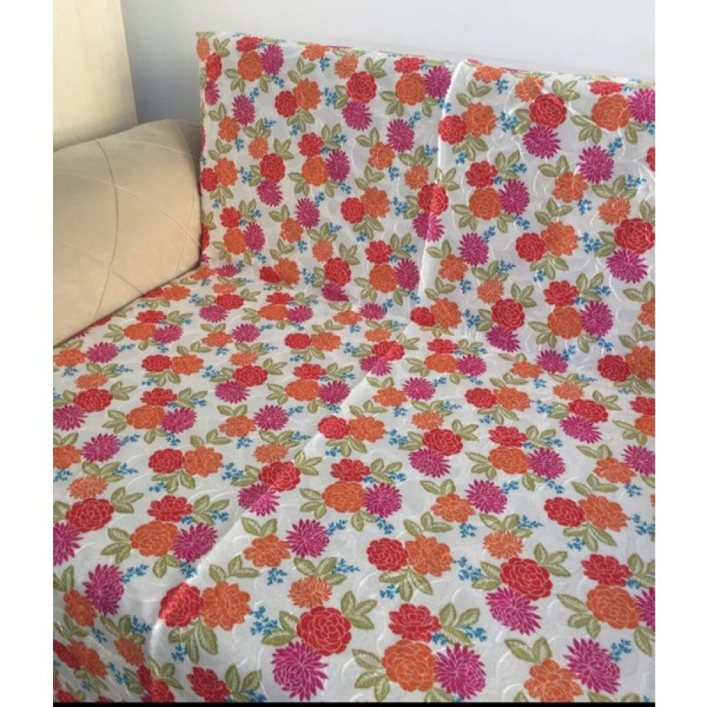 Tekstilci Koltuk-Kanepe-Çekyat Örtüsü Renkli Desenli Tay Tüyü Kaymaz - Gül Kurusu - 175 x 225 cm Koltuk & Kanepe Örtüsü Fiyatı