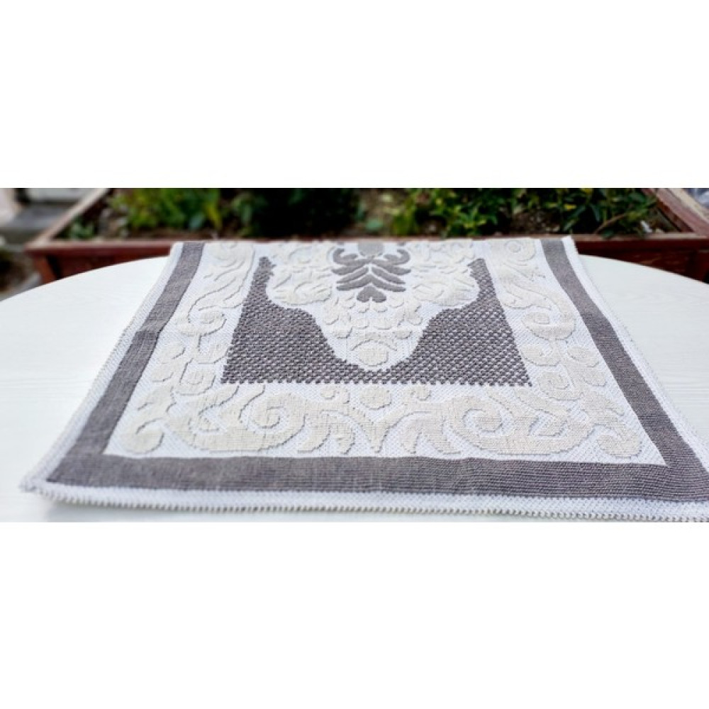 Tekstilci Natürel Pamuklu Kilim Pamuklu - Gri - Krem - 60 x 100 cm Kilim Fiyatı