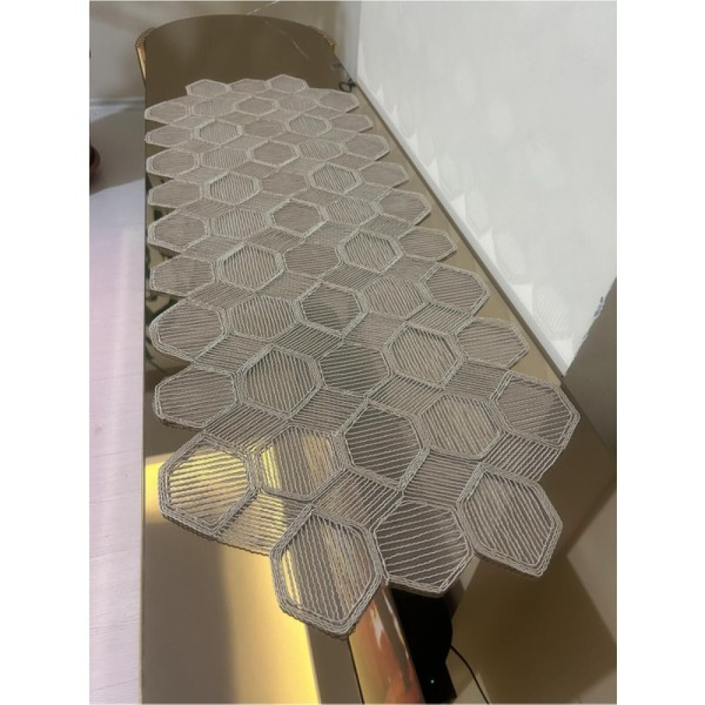 Tekstilsa Yeni Lüks Runner Salon Oda Sehpa Masa Örtü Takımı Fransız Güpürlü Çeyizlik Set Kapiçino 5 Parça Kapiçino - 135 x 50 cm - Cappucino Masa Örtüsü Fiyatı