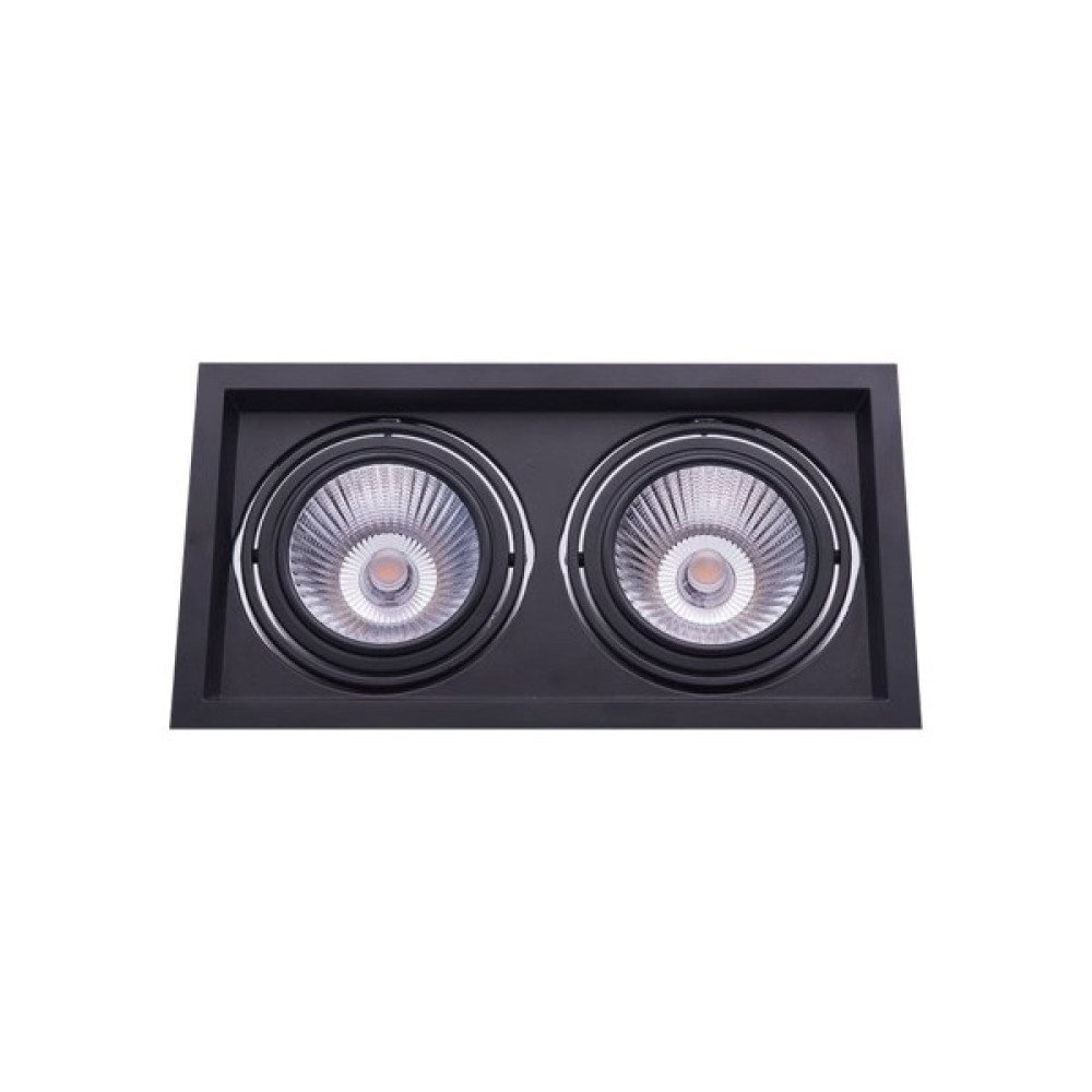 Tekwat Ar 111 Cob LED Çiftli 25 Watt Işık Sıva Altı 3000 Kelvin - Siyah Spot Fiyatı