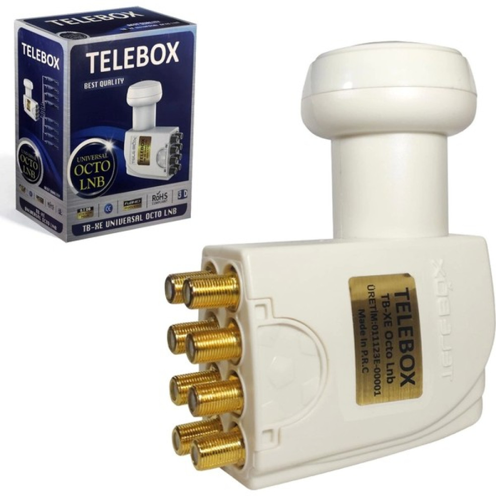 Telebox Lnb Sekizli (Octo) Gold 0.1db 3D Telebox Tb-Xe LNB ler Fiyatı