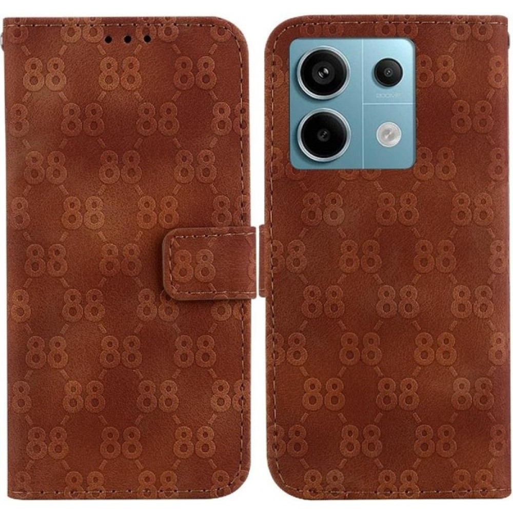 Telefon Kılıfı Için Xiaomi Redmi Not 13 Pro 5g Kickstand Pu Deri Kart 8 (Yurt Dışından) - Kızıl - Redmi Note 13 Pro 5G Cep Telefonu Kılıfı Fiyatı