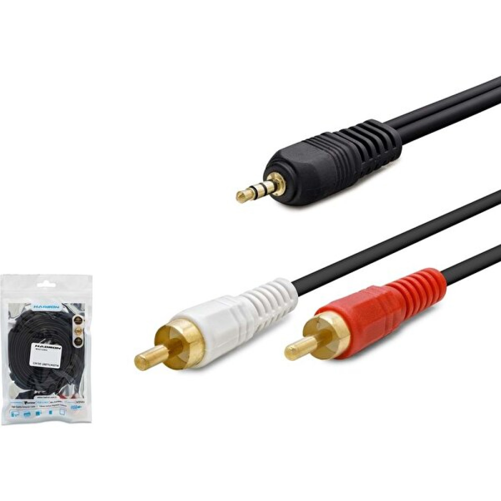 Telefon Kulübesi Aux To 2rca Kablo 5mt Sarı Uç HDX1032 Cep Telefonu Kablosu Fiyatı