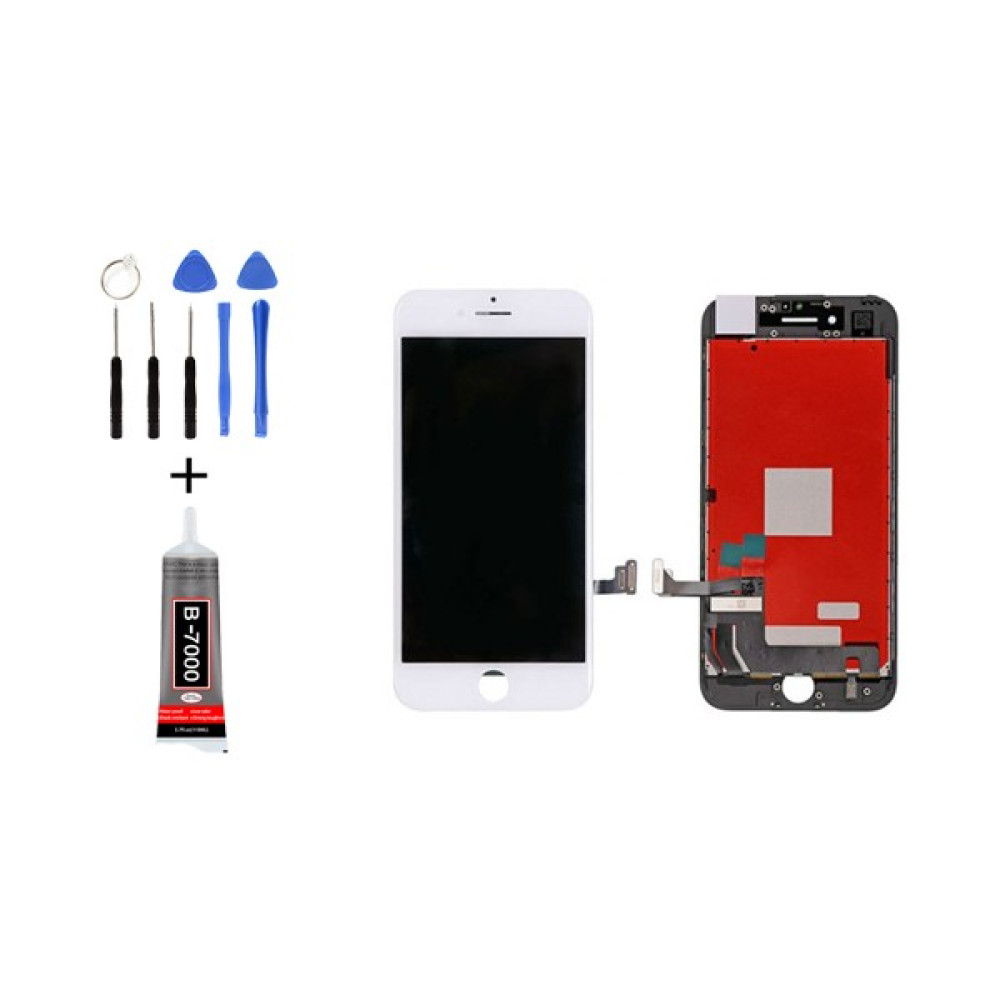 Telefon Kulübesi IPhone 7g Plus LCD Ekran Dokunmatik + Tamir Seti - Beyaz Cep Telefonu Ekranı Fiyatı
