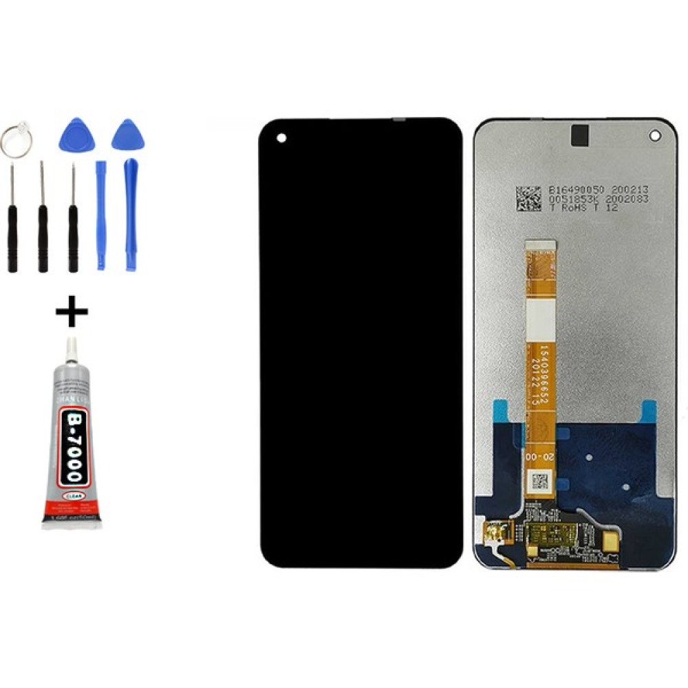 Telefon Kulübesi Realme 6 LCD Ekran Dokunmatik + Tamir Seti Siyah Cep Telefonu Ekranı Fiyatı