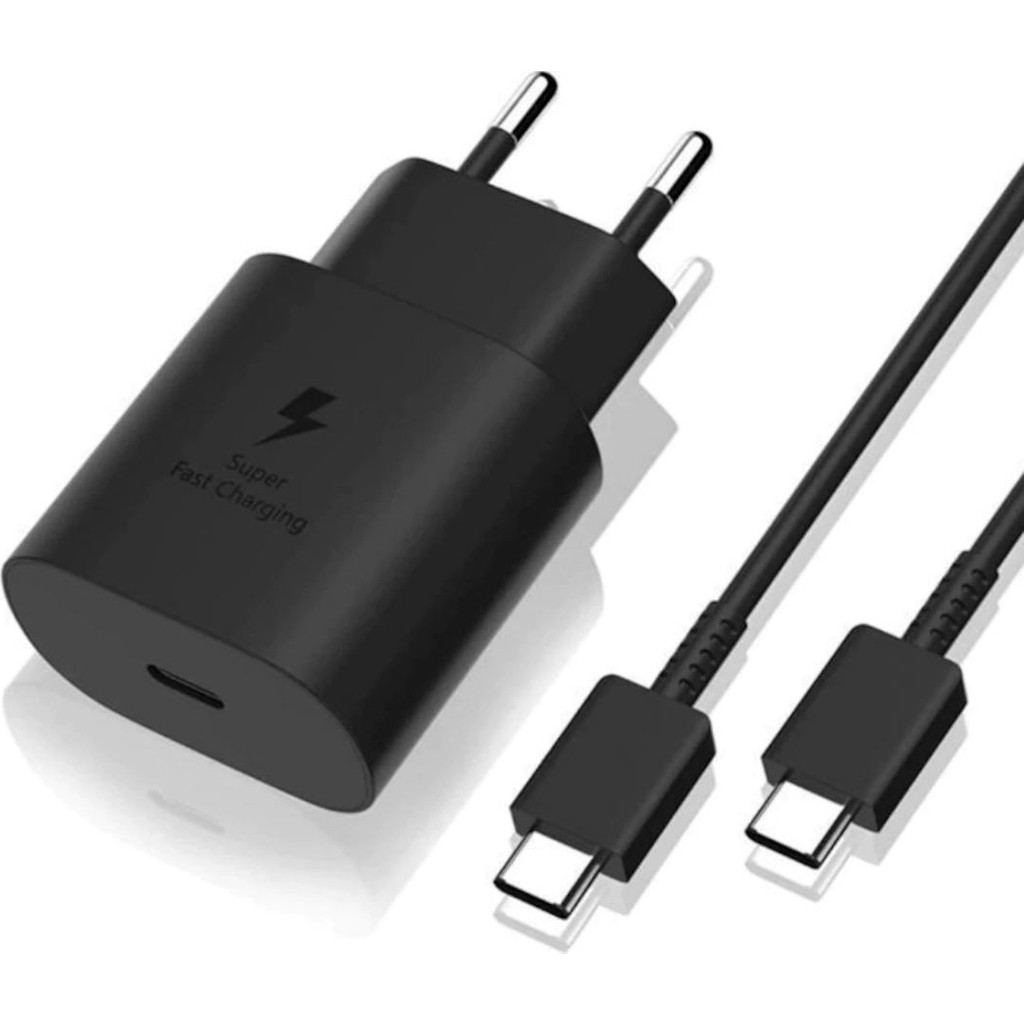 Telefon Kulübesi Samsung Galaxy Uyumlu Type-C 25W Siyah Hızlı Şarj Aleti Bilgisayar Çevirici ve Adaptörü Fiyatı