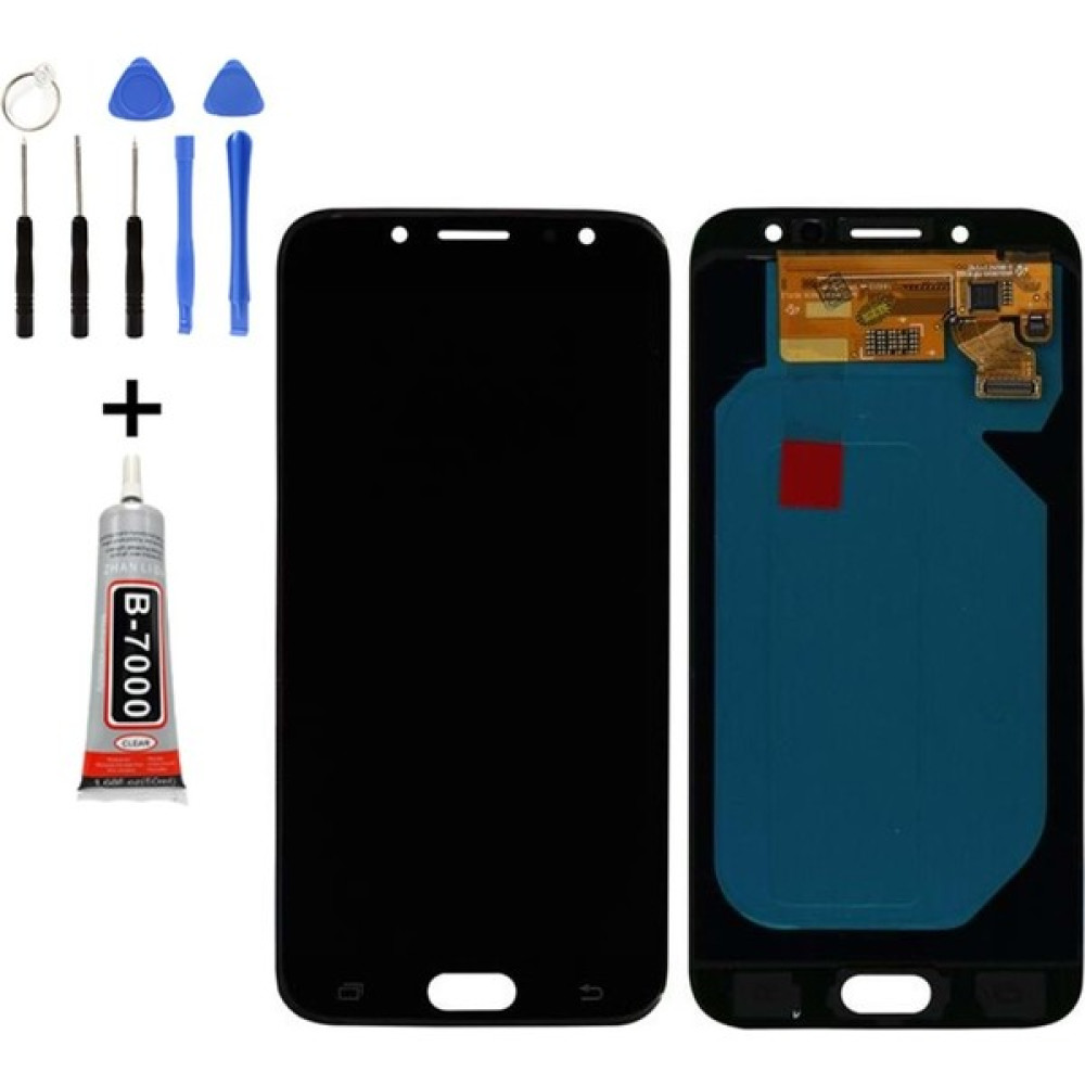 Telefon Kulübesi Samsung J7 Pro J730 LCD Ekran Dokunmatik + Tamir Seti - Siyah Cep Telefonu Ekranı Fiyatı