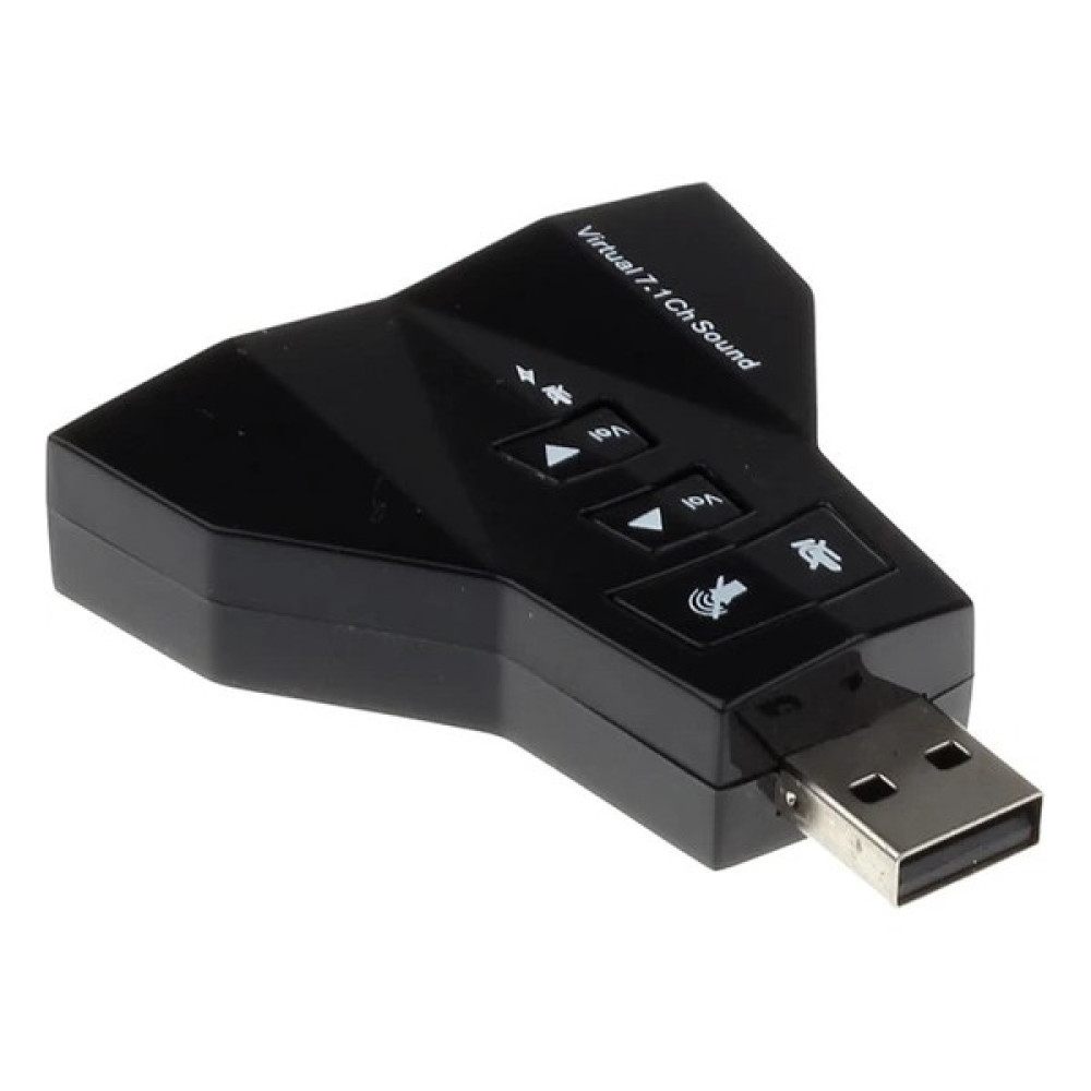 Telenfo 7.1 7 Kanal Mikrofon Destekli Çift Girişli Çevirici Harici USB Ses Kartı - Siyah Görüntü Kablosu Fiyatı