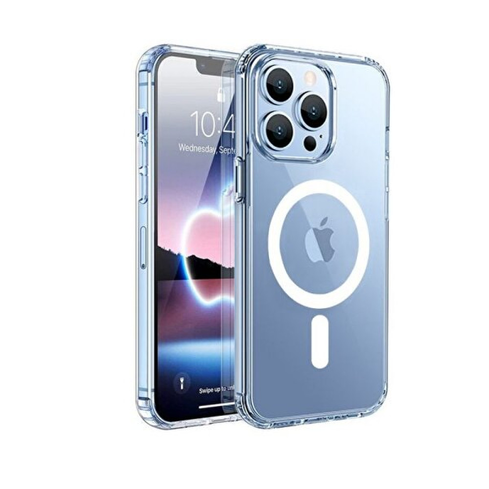 Teleplus iPhone 13 Pro Max Kılıf Manyetik Kristal Wireless Destekli Sert Kapak Silikon + 10000 mAh Magsafeli Powerbank Lacivert Telefon Kılıfı Fiyatı