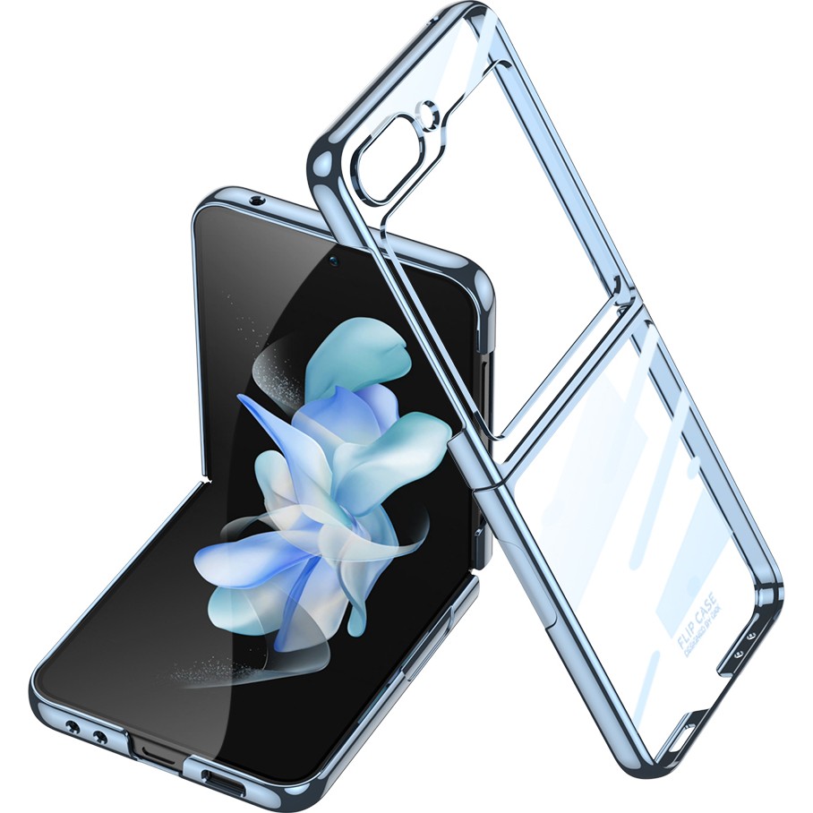 Teleplus Samsung Galaxy Z Flip 5 Kılıf Kıpta Lensli Sert Kapak - Mavi Cep Telefonu Kılıfı Fiyatı