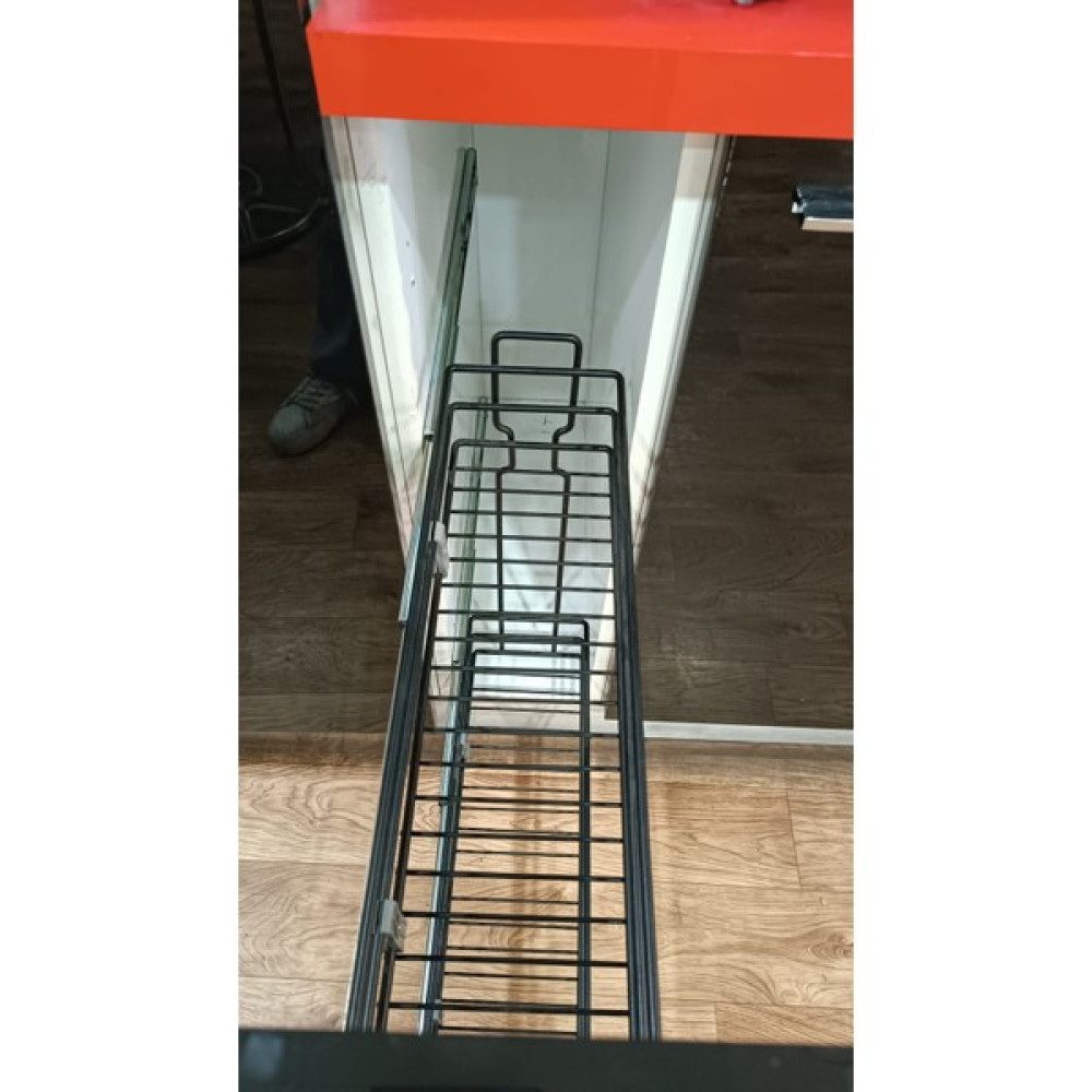 Teleskopik Raylı Frenli Şişelik-Yağdanlık(10.5,15.5,20.5cm) - 20.5cm - Siyah Nalburiye & Hırdavat Fiyatı