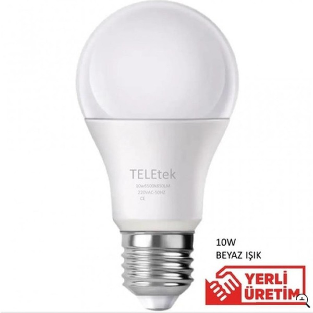 Teletek 10W 850 Lumen Enerji Tasaruflu LED Ampul Led Aydınlatmalar Fiyatı