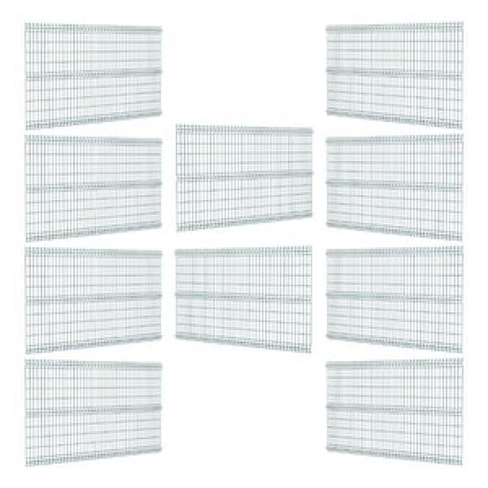 Telfence 100 Cm 10 'lu Panel Çit Teli Çift Telli Avantaj Paketi 25 Metre Antrasit Bahçe Çiti Fiyatı