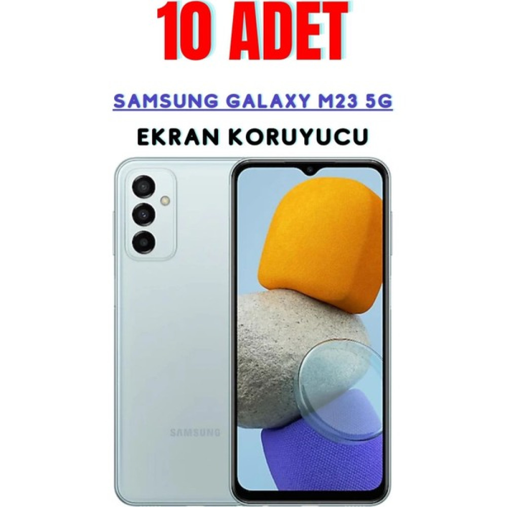 Telpox Samsung Galaxy M23 5g Temperli Cam Ekran Koruyucu Süper Ekonomik Paket ( 10 Adet ) - Şeffaf Cep Telefonu Ekran Koruyucusu Fiyatı