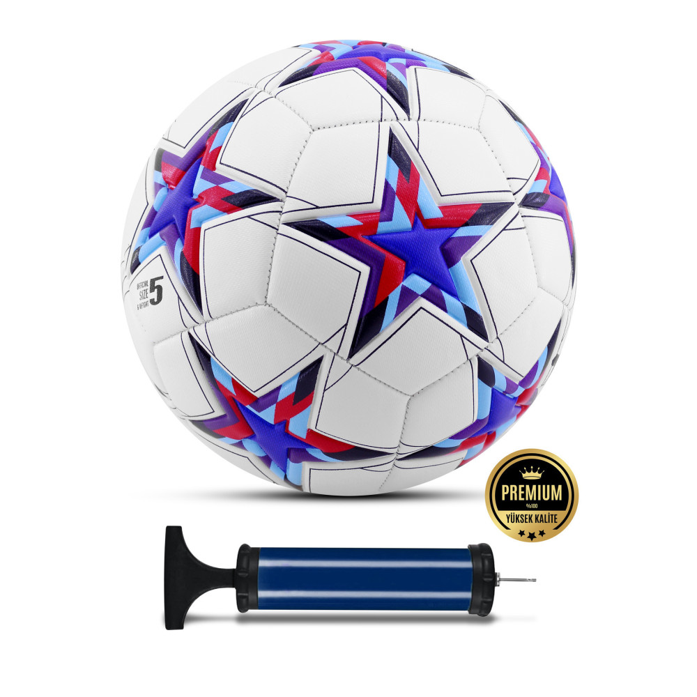 Telvesse Pro Futbol Topu Maestro Şampiyonlar Ligi Pompalı Sert Zemin Halı Saha Futbol Topu No:5 Mavi Toplar Fiyatı