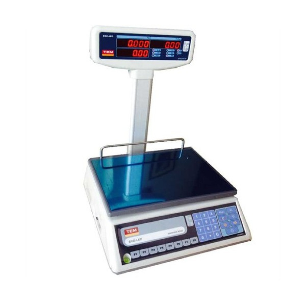 Tem Ege-Led 30 Kg Fiyat Hesaplamalı T Boyun Terazi Ölçüm Aletleri / Cihazları Fiyatı