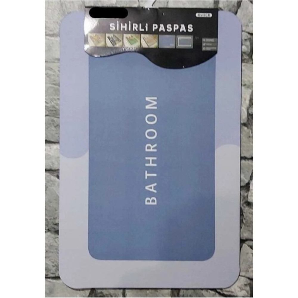 Tem Group Sihirli Su Emici Banyo Paspası Kaymaz Tabanlı Abdest Paspası 3,5 mm 40 x 60 cm Klozet Takımı Fiyatı