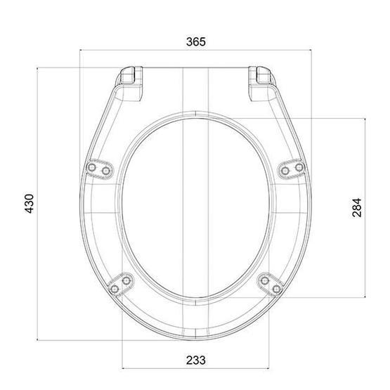 Tema 41101 Duroplast Plaza Klozet Kapağı