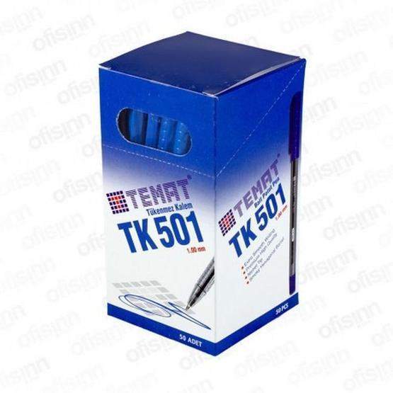 Temat TK-501 Mavi Tükenmez Kalem