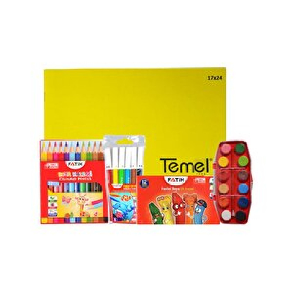 Temel Fatih Small Kırtasiye Seti - Okul Seti Okul Malzemeleri Fiyatı