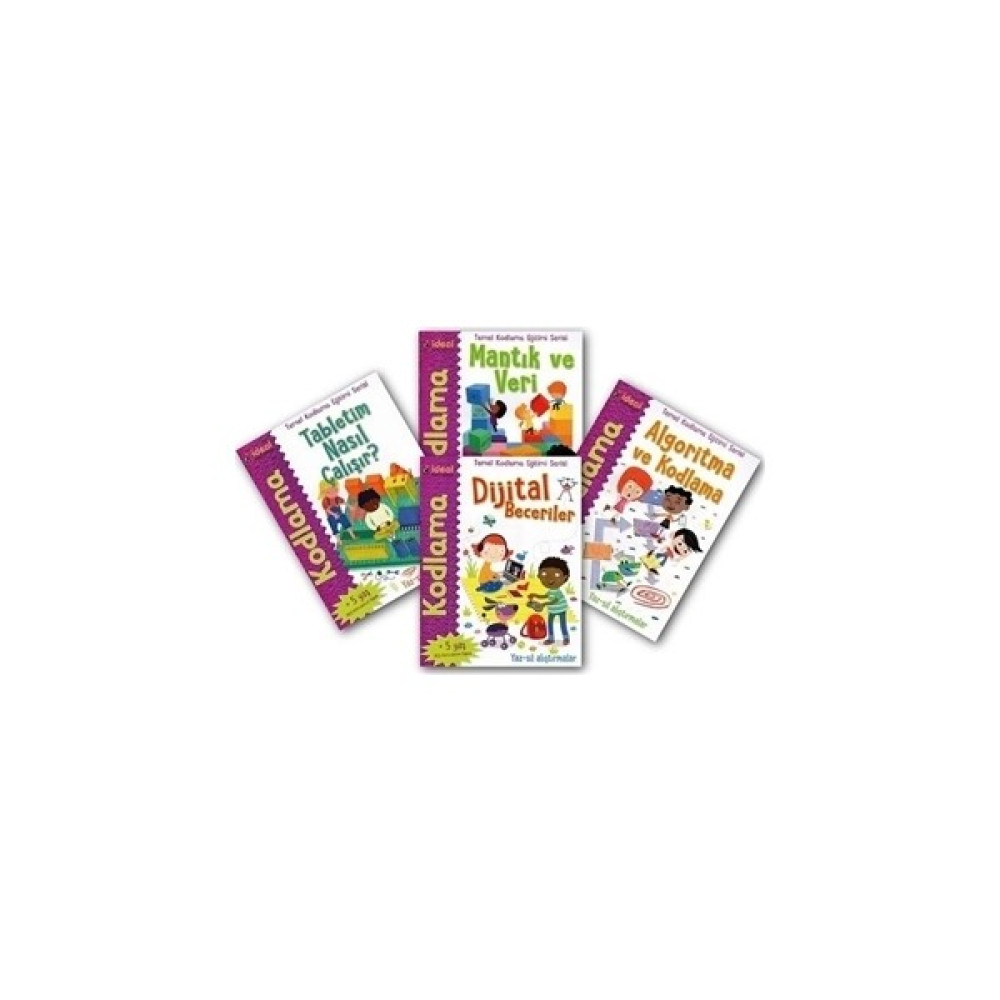 Temel Kodlama Eğitimi Serisi (4 Kitap Takım) Okul Öncesi Eğitici & Öğretici Kitaplar Fiyatı