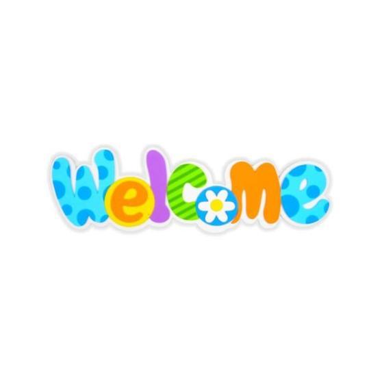 Temel WS-105543 Welcome Duvar-Kapı Süsü Eva Sticker