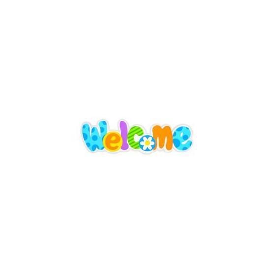 Temel WS-105543 Welcome Duvar-Kapı Süsü Eva Sticker