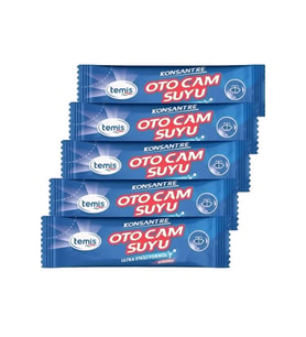 Temis Yeni Nesil Etkili Formül Kir Böcek Yağ Çamur Önleyici Konsantre Silikonlu Oto Cam Suyu 5 Ad. = 20 Lt Oto Kışlık Bakım Ürünleri Fiyatı