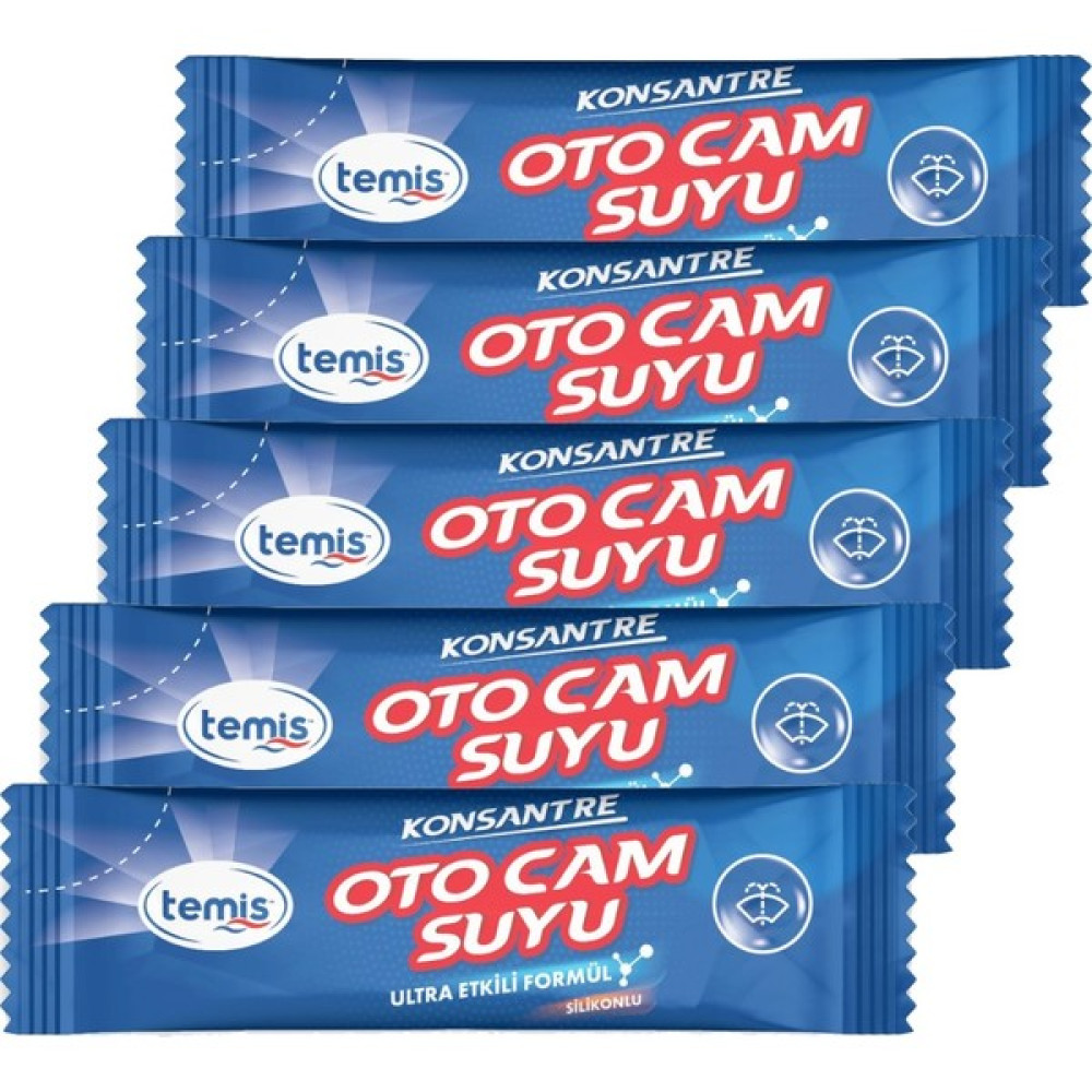 Temis Yeni Nesil Silikonlu Konsantre Oto Cam Suyu Ultra Etkili ( 5 Paket = 20 Litre ) Oto Boyaları Fiyatı
