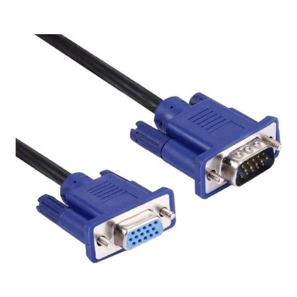 Temiz Pazar 1.5m VGA To VGA Monitör Ekran Uzatma Ekleme Kablosu 15 Pin Dişi Erkek Görüntü Kablosu Fiyatı